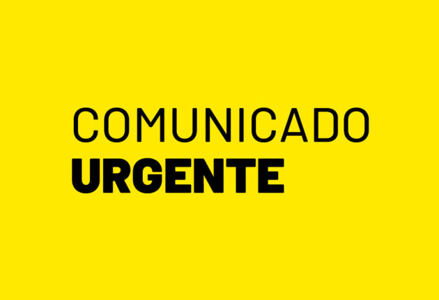 Comunicado urgente